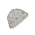 3-6M White & Pink Baby Icon Beanie - Vitamins Baby