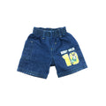 3-6M Dark Blue Denim Rugby Shorts