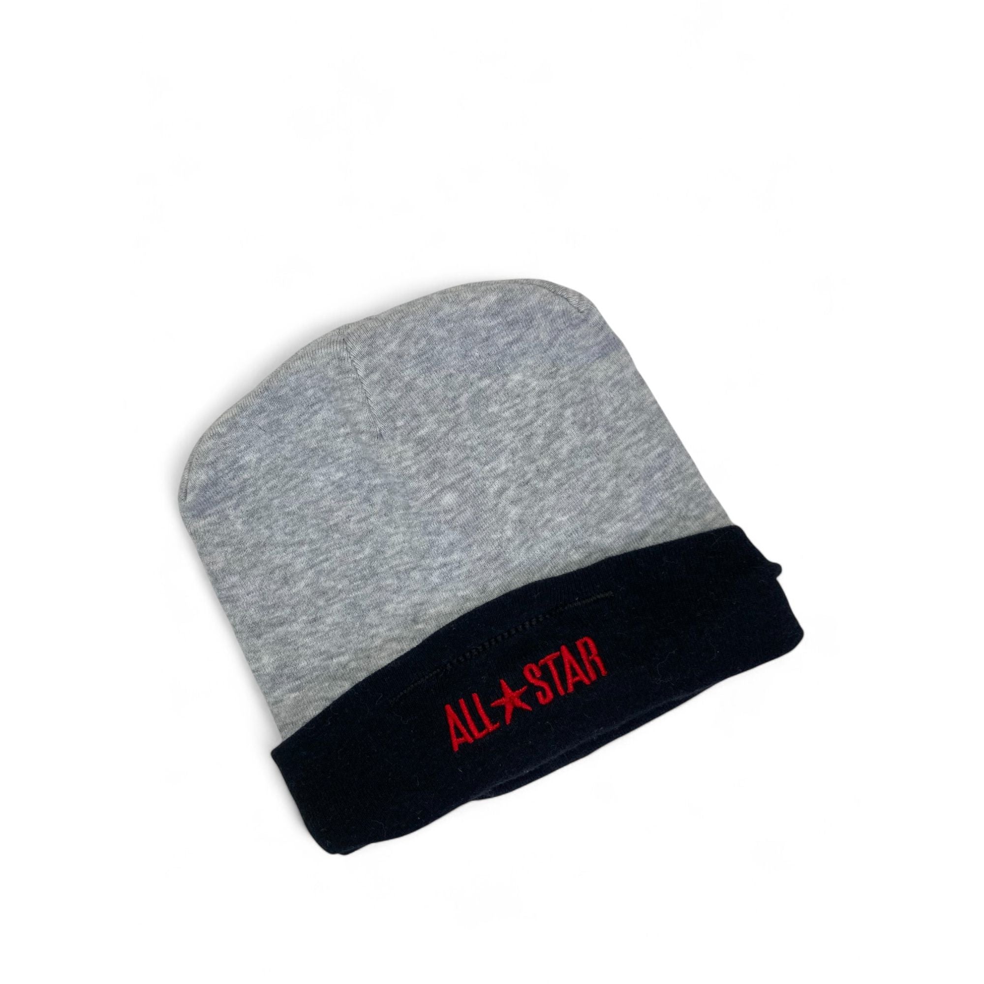 0-6M Grey & Black Beanie - All Star Converse