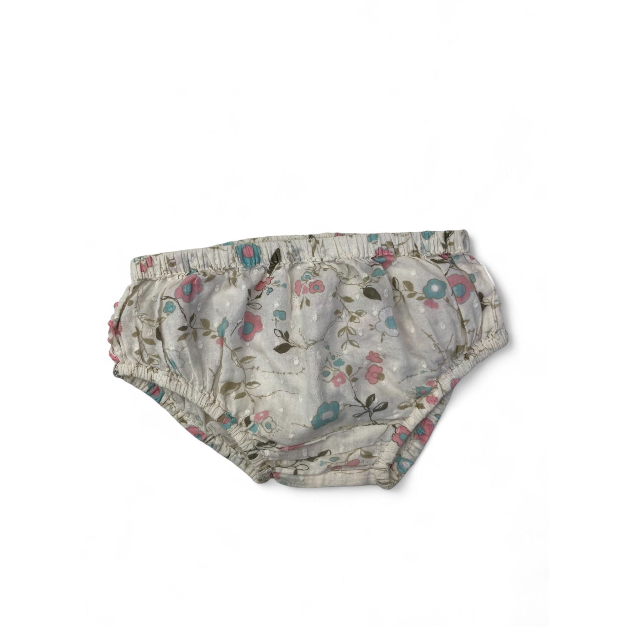 6-9M Cream & Pastel Floral Bird Bloomer - Next