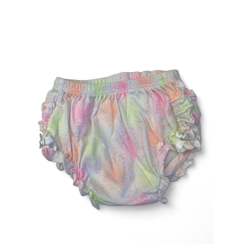 Newborn White & Neon Speckled Bloomer - Woolworths