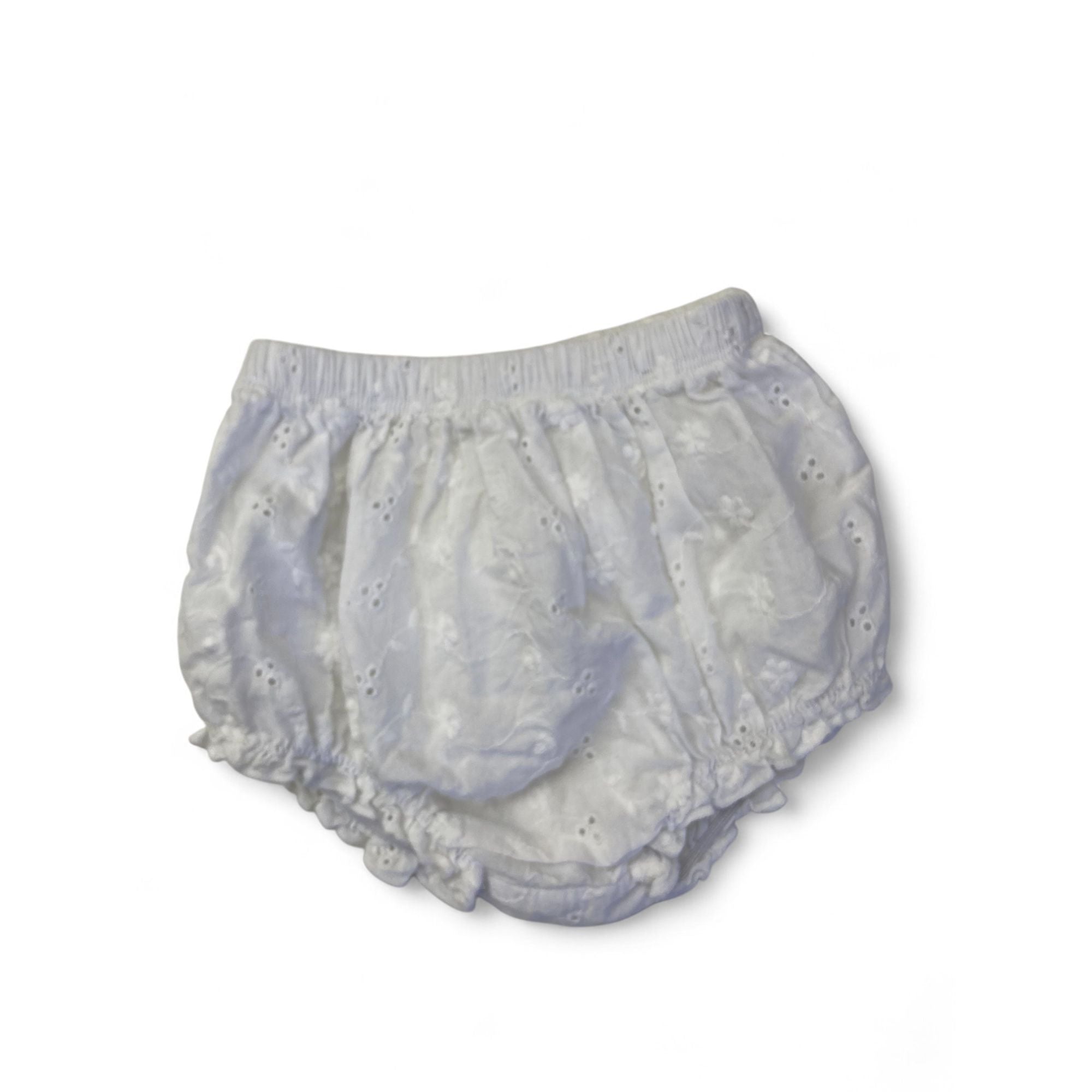 1-3M White Anglaise Cotton Bloomer - Woolworths
