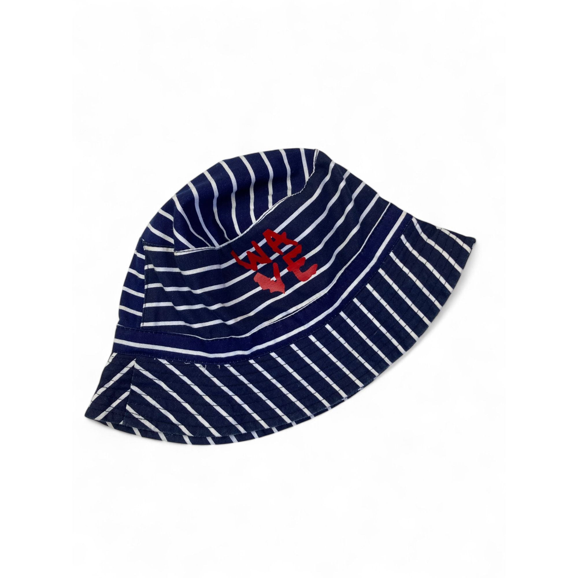 12-14Y Navy Blue & White Stripe Sun Hat - Woolworths