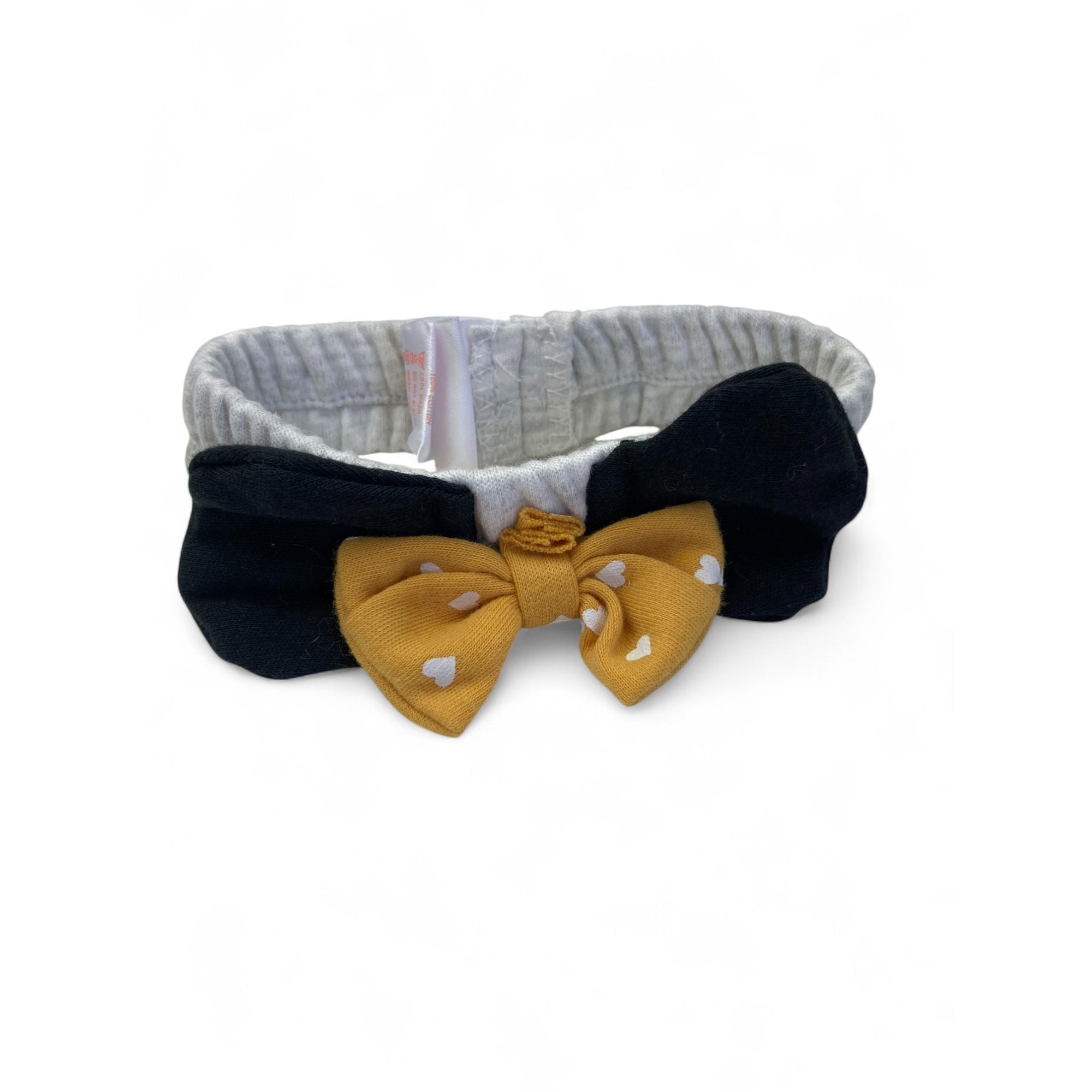Tiny Baby - Grey & Black Minnie Mouse Bow Headband - Disney