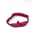 3-6M Cerise Pink & White Dotted Bow Headband