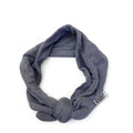 0-6M Grey Soft Adjustable Bow Headband - Ben Rabbit