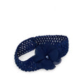0-6M Navy Blue Mesh Flower Headband