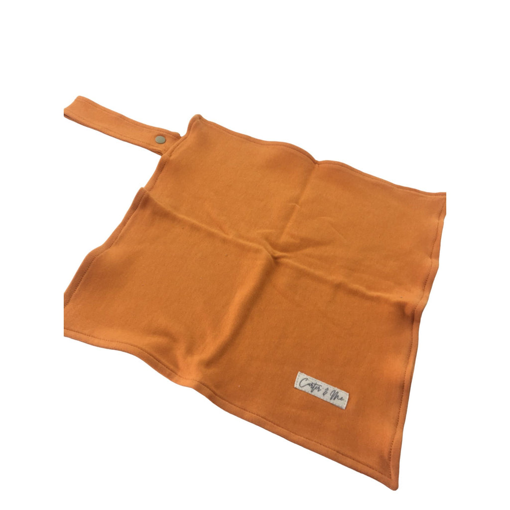 One Size - Orange Pink Pacifier Blankie - Carter & Me