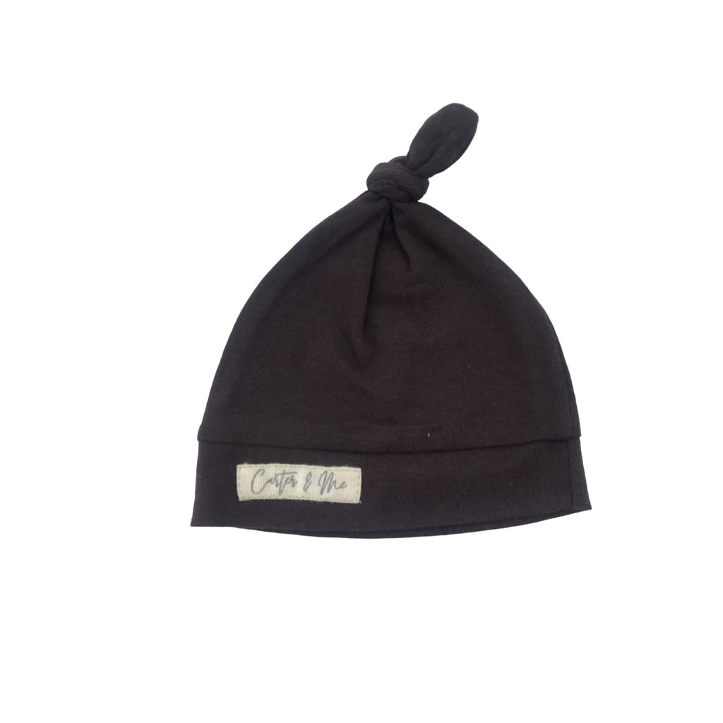 0-3M Brown Knot Beanie - Carter & Me