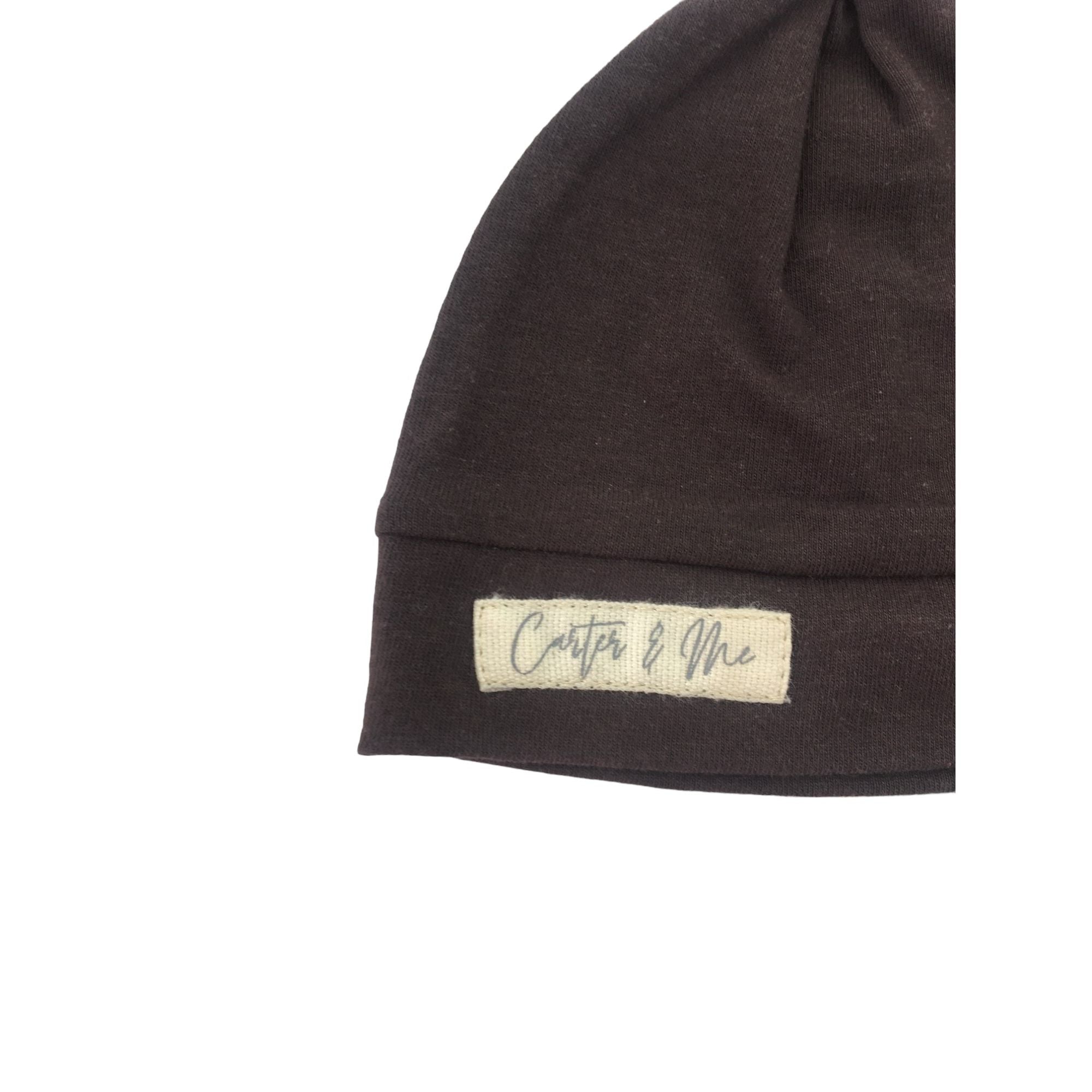 0-3M Brown Knot Beanie - Carter & Me