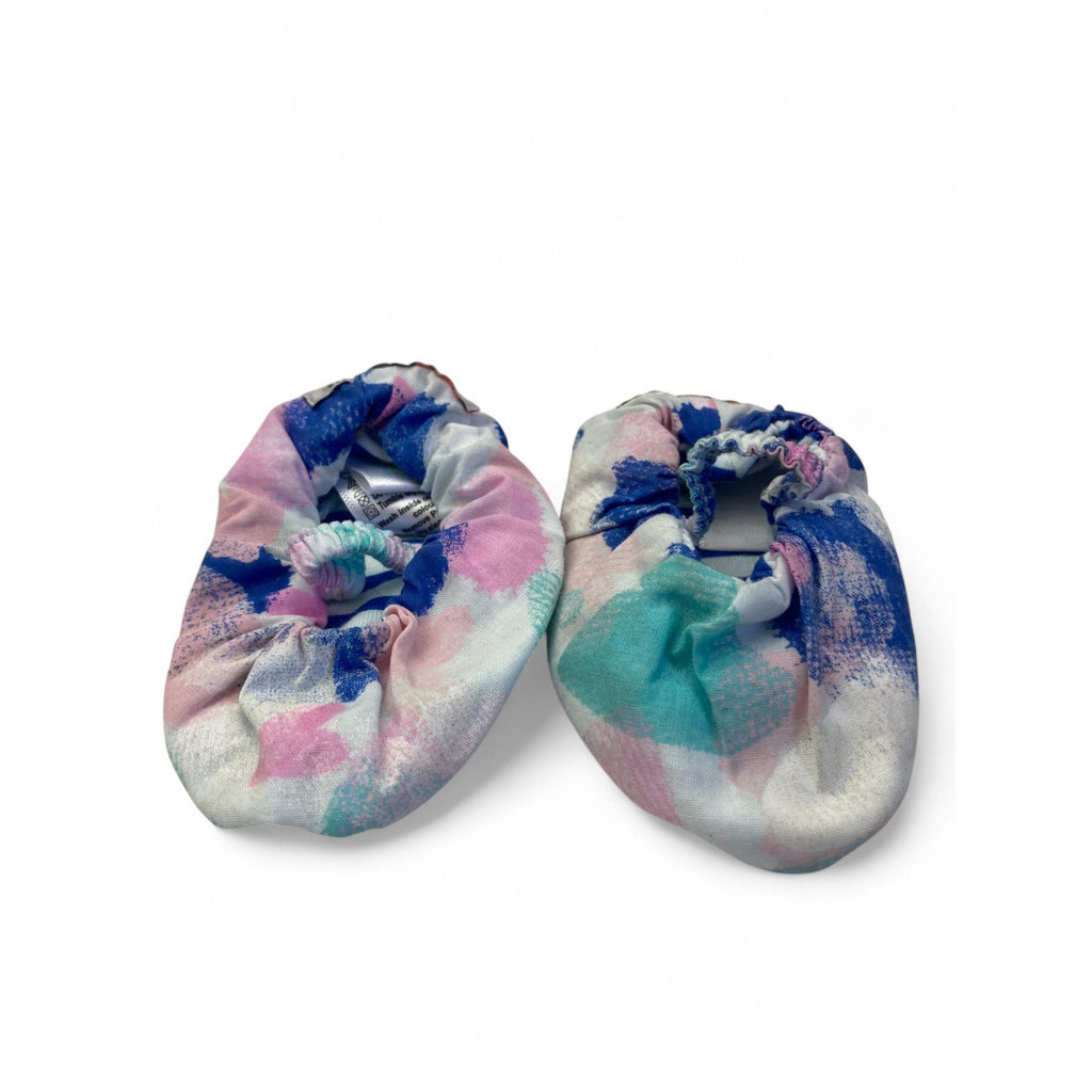 3-6M Watercolour Swatch Fabric Mary Jane Shoes - Naartjie