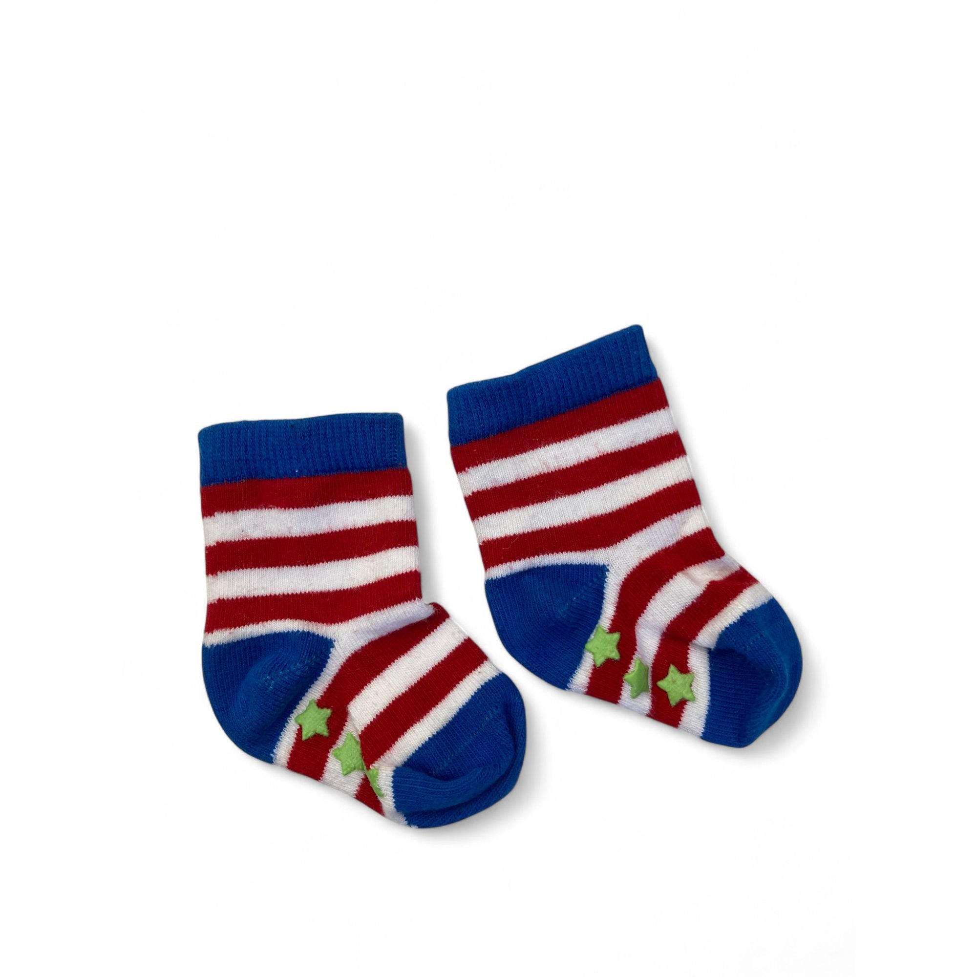 NB Red & Blue Stripe Non Slip Socks