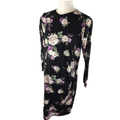 Size M - Black Floral Maternity Dress - Milky Mamas