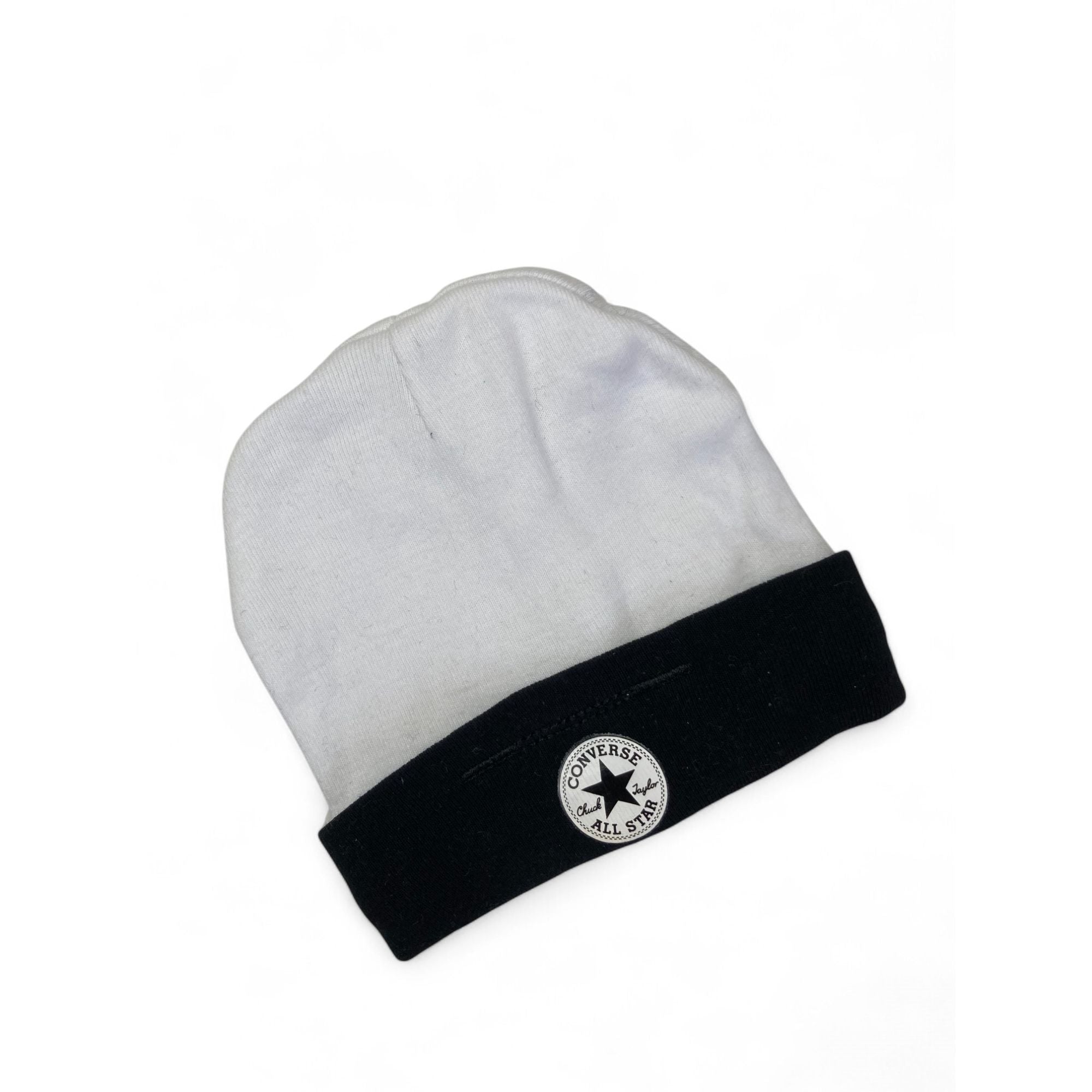 0-3M Black & White Logo Beanie - Converse