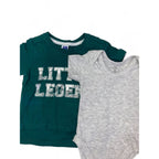 0-6M Green T Shirt & Grey Bodysuit - Ackermans, Tiny Tots