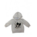 3-6M Cream Melange Sequinned Bunny Hoodie - Ackermans