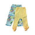 3-6M Yellow & Blue Print Leggings