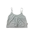3-4Y Green-Blue Knot Front Cropped Strappy Top - Sticky Fudge