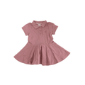 UK 4-6M Dusty Pink Pleated Golfer Dress - H&M