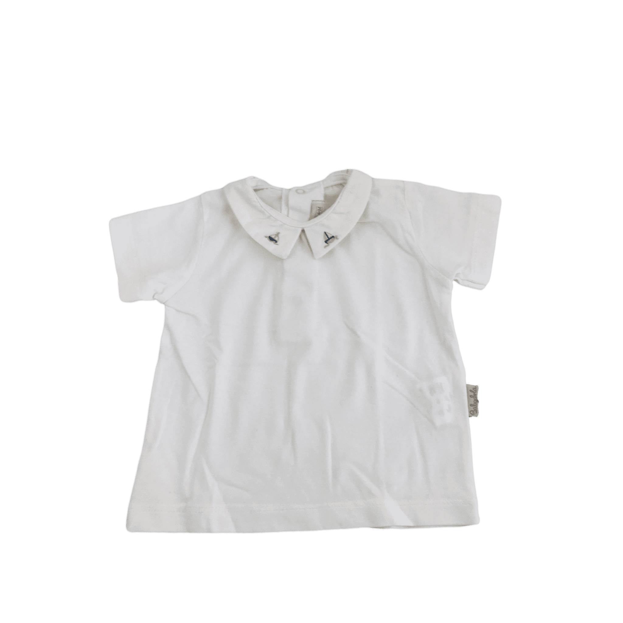 3M Cream Collared Embroidered Yacht Blouse - Babydola