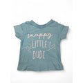 3-6M Light Blue & White "Snappy Little Dude" Crab T Shirt - Woolworths
