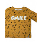 3-6M Yellow & Black Smile Long Sleeve T Shirt - Woolworths