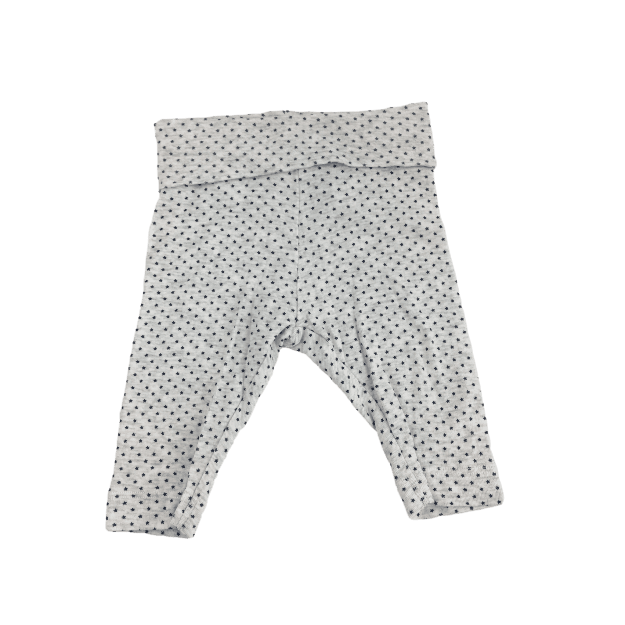 UK 2-4M Grey & Blue Star Organic Cotton Leggings - H&M