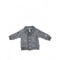3-6M Grey Melange Knit Cowl Neck Cardigan - Ackermans