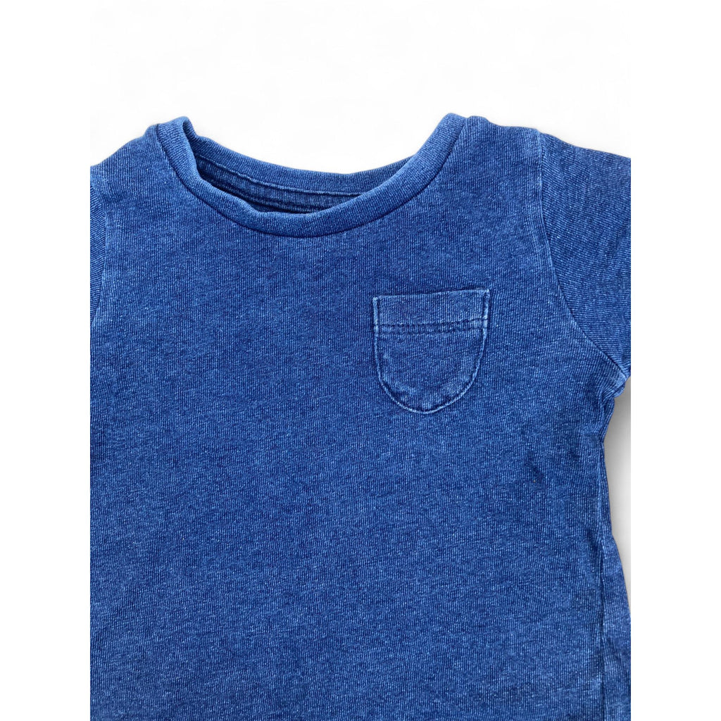 3-6M Denim Look T Shirt - Woolworths