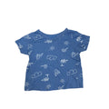 3-6M Light Blue & White Summer Icon T Shirt - Woolworths