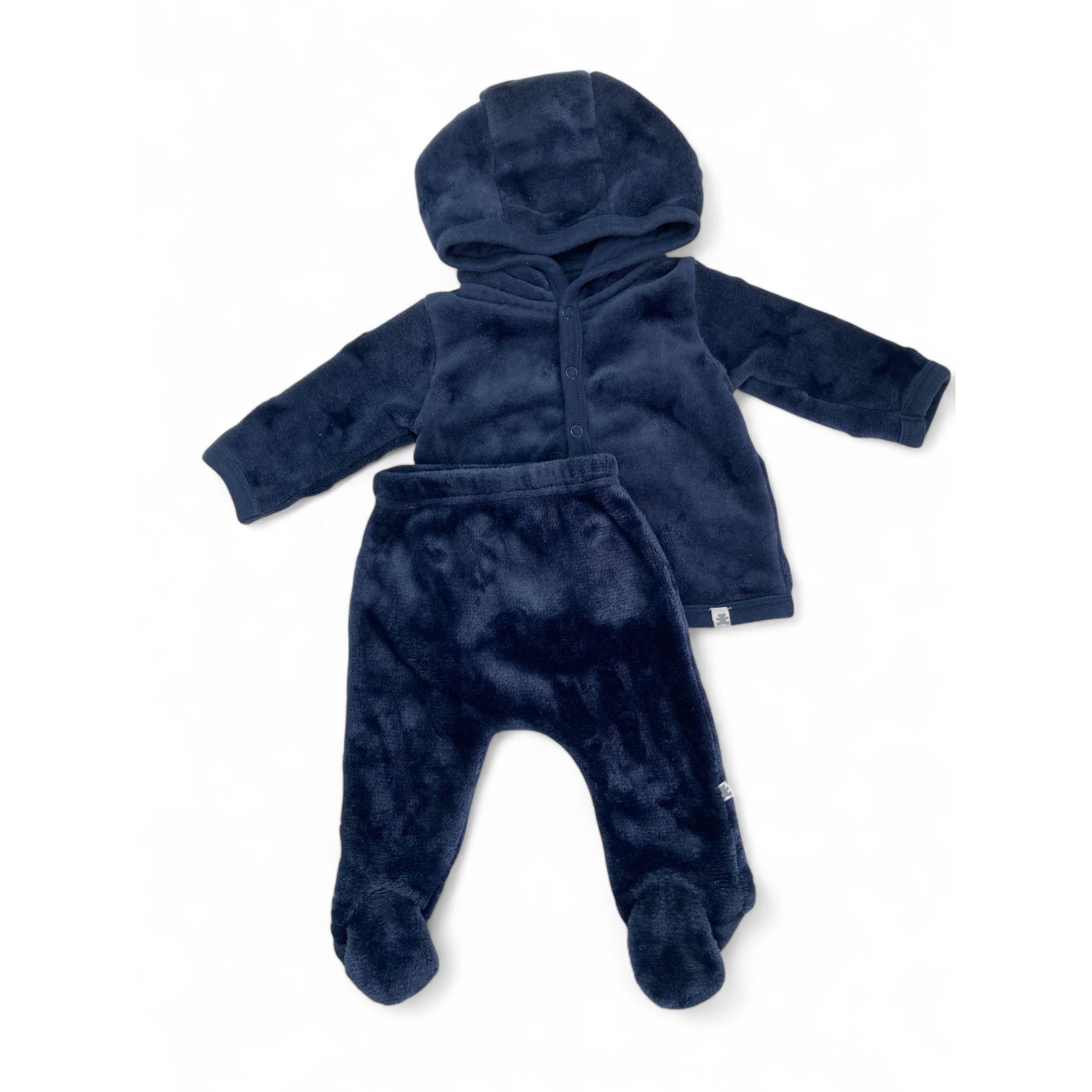 1-3M Navy Blue Fleece Hoodie & Leggings - Woolworths