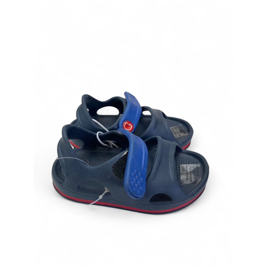 Size UK 2 - Blue Velcro Sandals - Ackermans