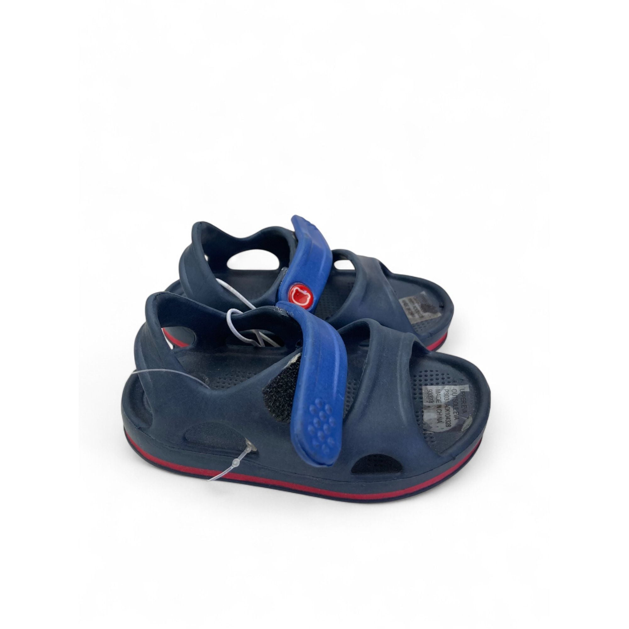 Size UK 2 - Blue Velcro Sandals - Ackermans