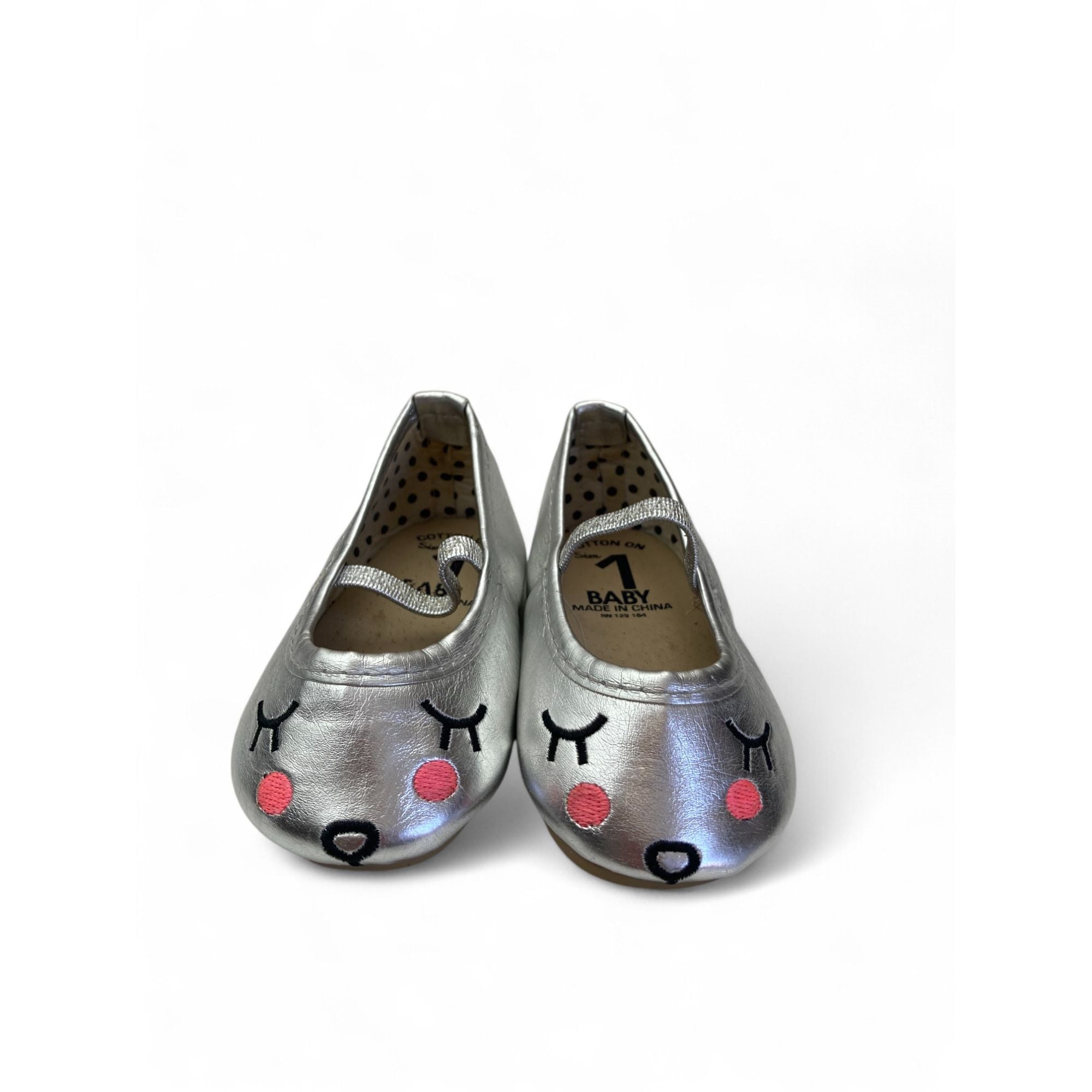 Size 1 - Silver Face Pumps - Cotton On