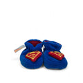 0-3M Blue Superman Fleece Slippers - Real