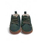 Size 0 - Green Fleece Lined Soft Sole Sneaker - Woolworths