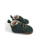 Size 0 - Green Fleece Lined Soft Sole Sneaker - Woolworths