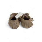 Size 17-18 - Beige Suede Lion Moccassins - Zara