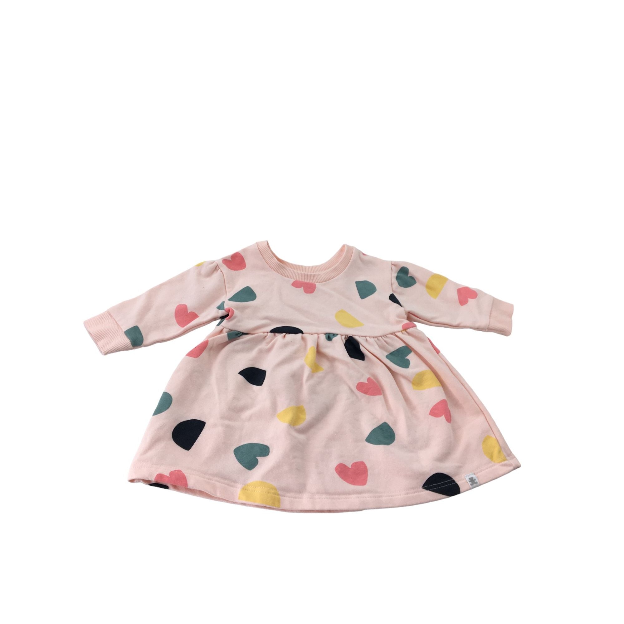 1-3M Pink Dotted Sweater Dress - Woolworths