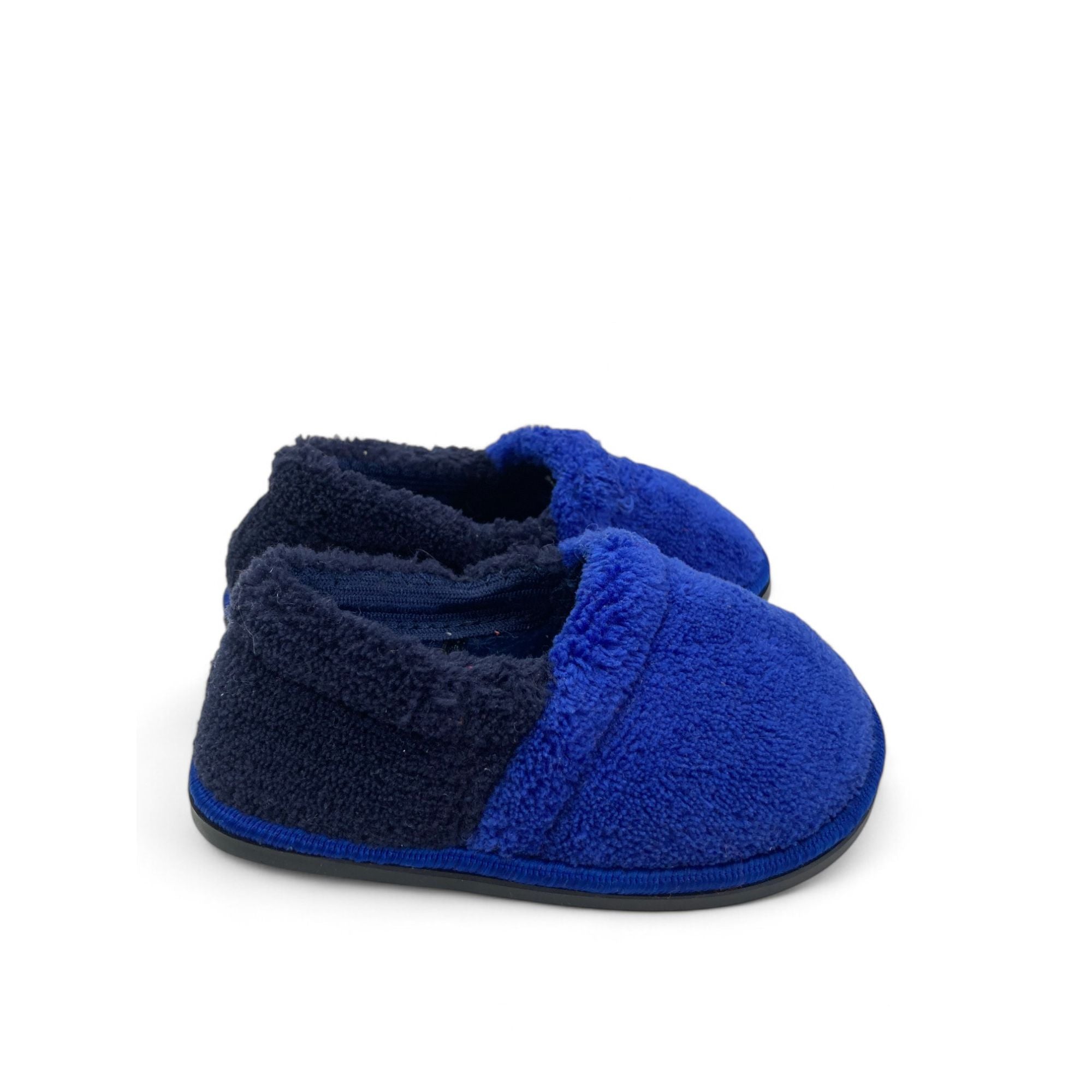 Size 1-2 - Blue Fleece Slippers