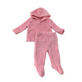 Newborn Pink Fleece Hoodie & Leggings Set - Jet