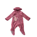 Newborn Pink Bunny Fleece Zip Onesie - Mr Price