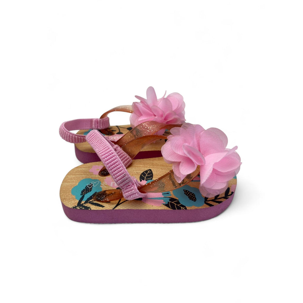 Size 4 - Pink Floral Flip Flops - Mr Price