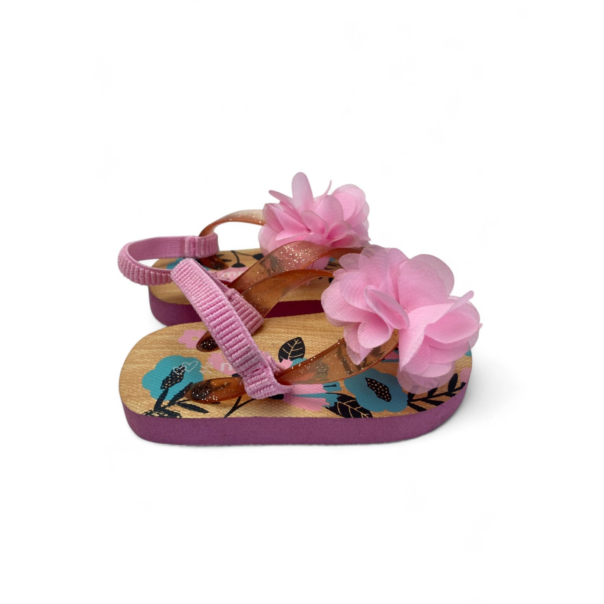 Size 4 - Pink Floral Flip Flops - Mr Price