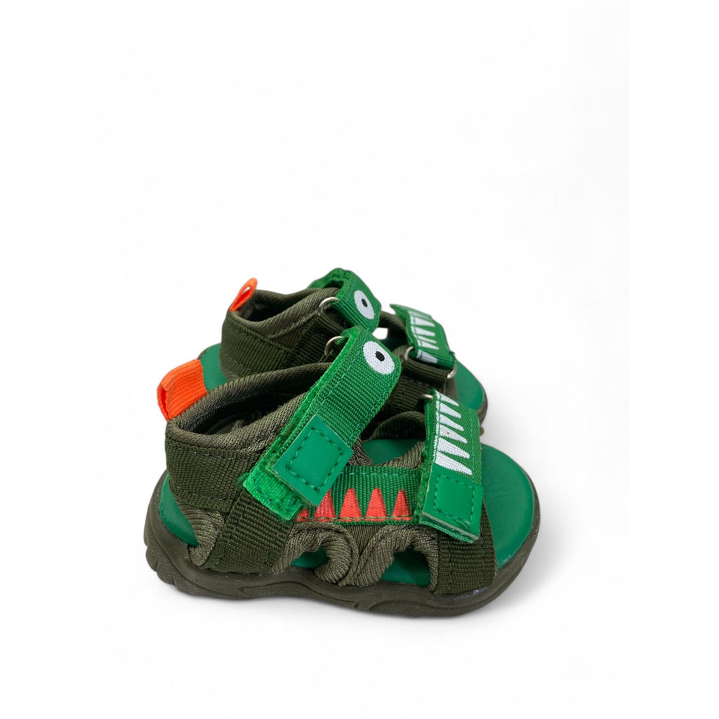 Size 1 - Green Crocodile Sandals - Jet