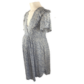 Size XS Light Blue & White Frill Detail Maternity Dress - Cotton On
