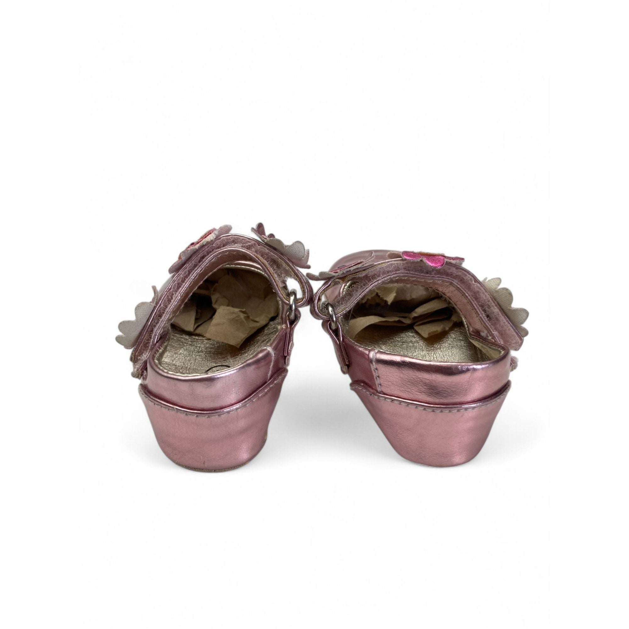 Size 1 - Pink Metallic Daisy Pumps - Woolworths