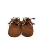NB Tan Fleece Lined Soft Sole Moccassins - Obaibi