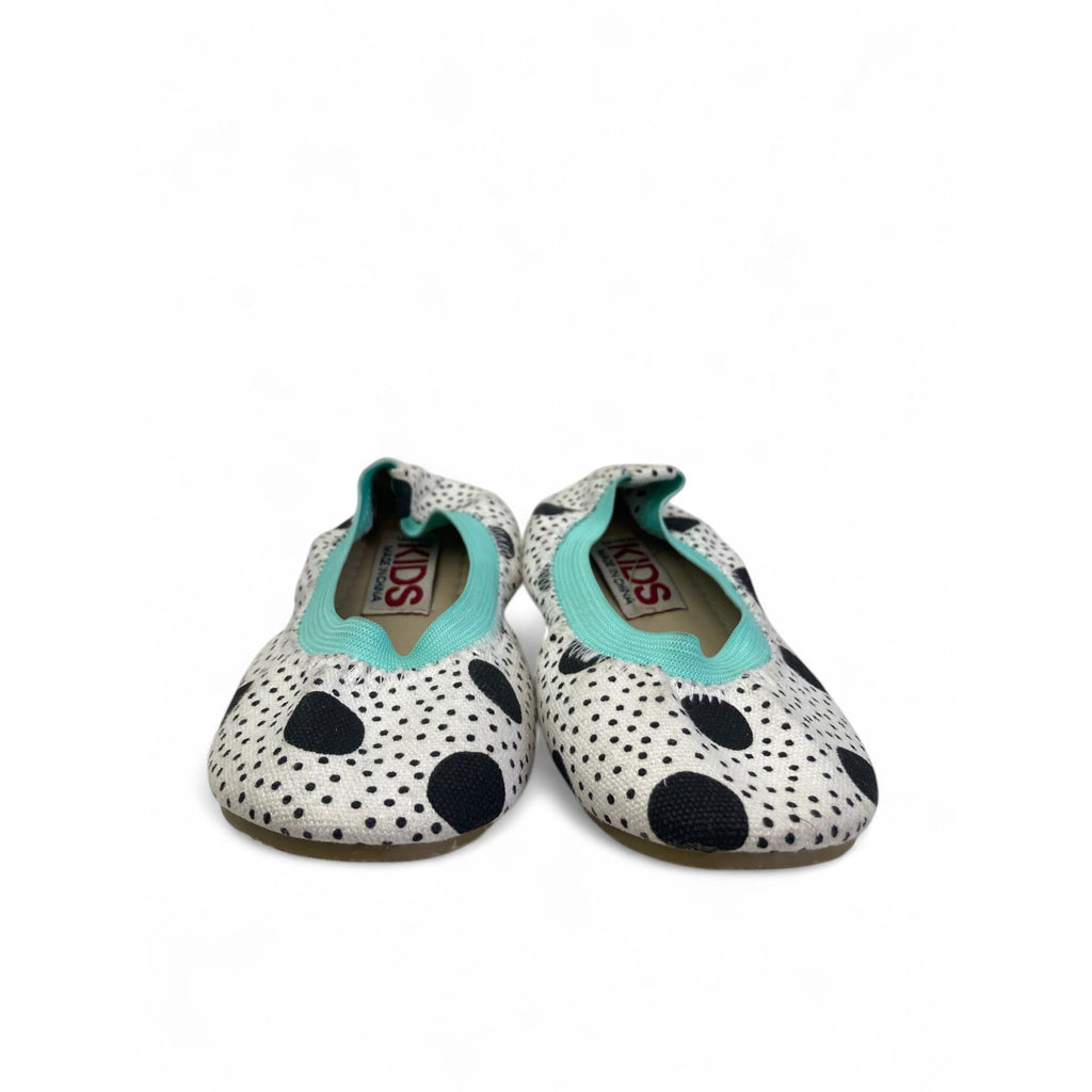 Size 9 - Black, White & Aqua Dotted Pumps - Cotton On