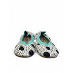 Size 9 - Black, White & Aqua Dotted Pumps - Cotton On